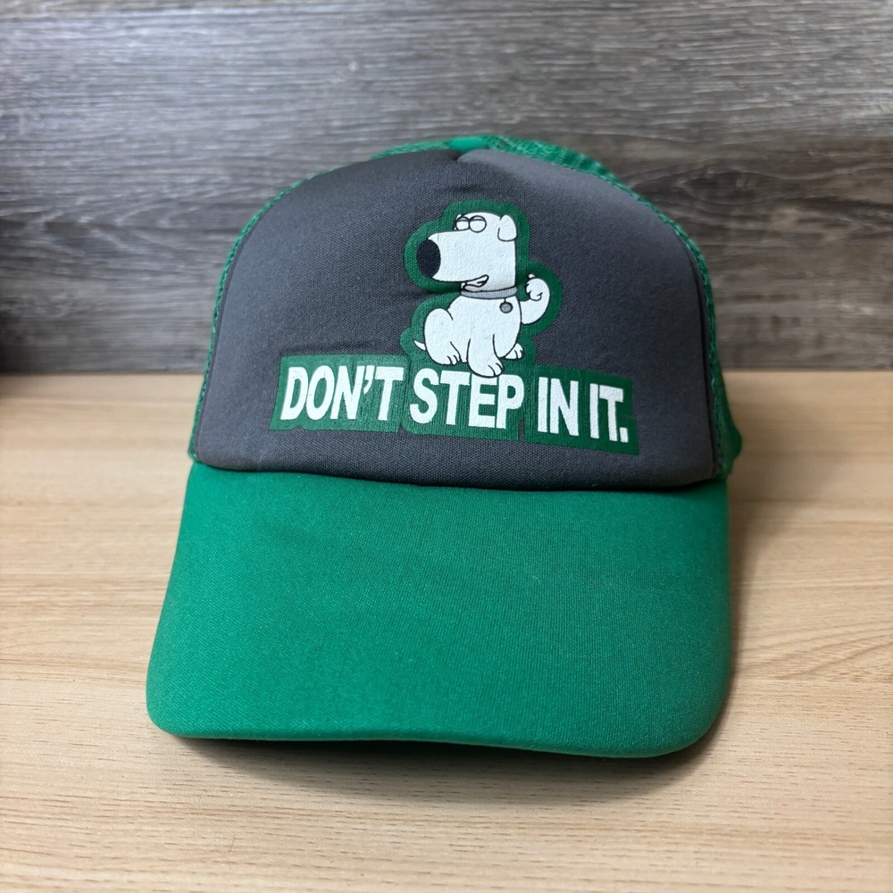 Family Guy Hat Cap Snapback Green Trucker Brain Fox Cartoon‎ Show Adjustable